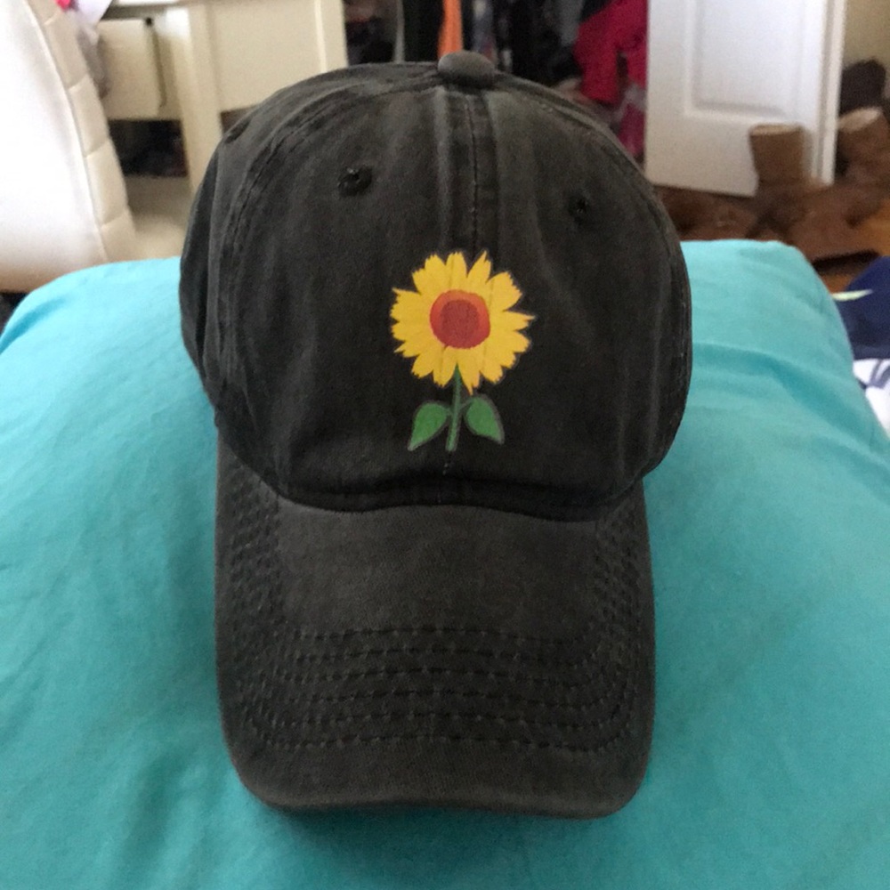 Never worn sunflower hat